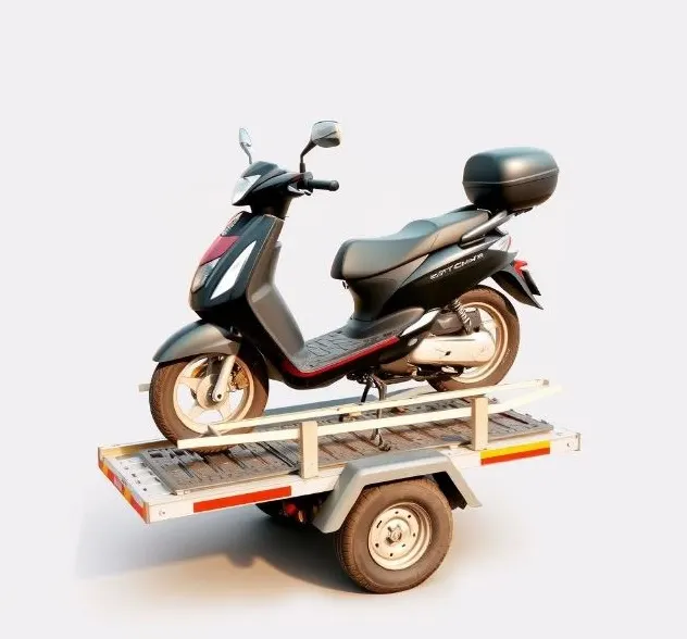 Two-wheeler bike transport in Pune on carrier